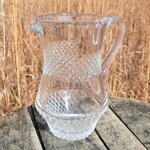 Galway Royal Irish Cut Crystal Pitcher 40 oz Hand Cut Diamond Star Base Ireland